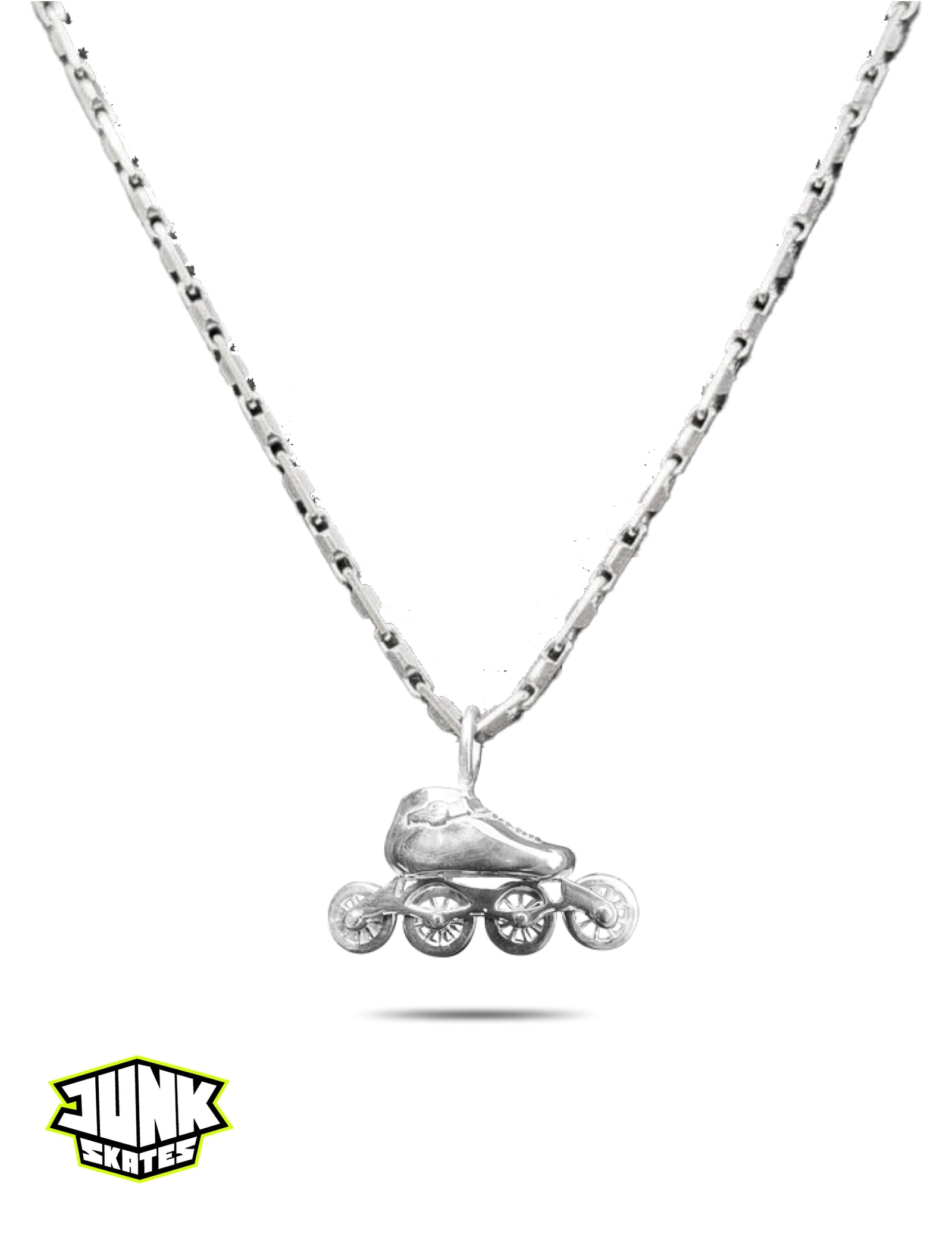 Skate Charm with Rolling Wheels — Sterling Silver 🛼✨