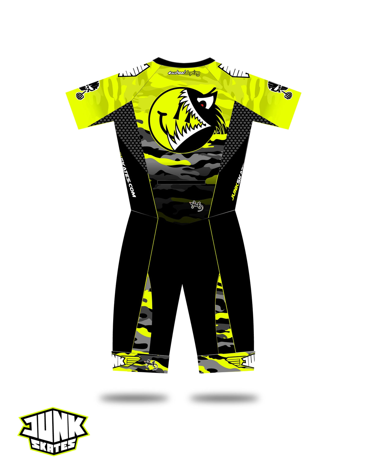 Junk Wheels Yellow Fluo Camo Pro Racing Suit