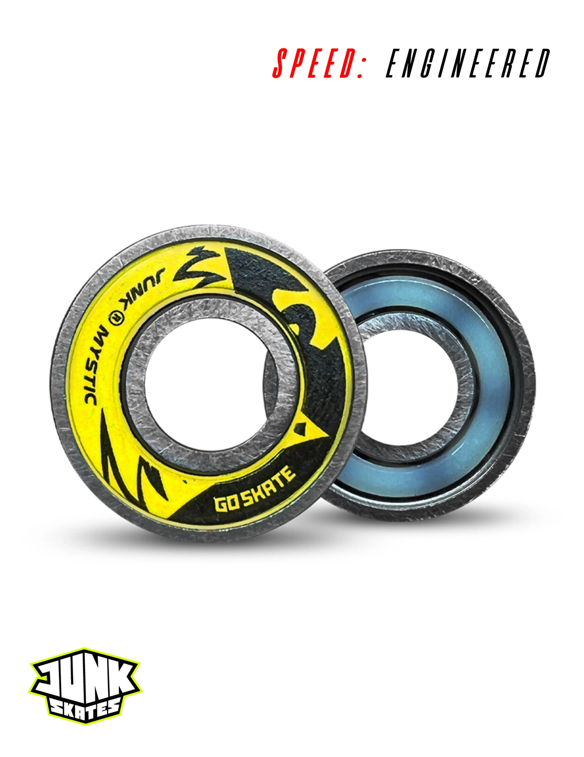 Junk Mystic Pro 6ix Ceramic Bearings 🛼🔮🧙🏼‍♂️✨ – Pure Si3N4 - 16 Pack