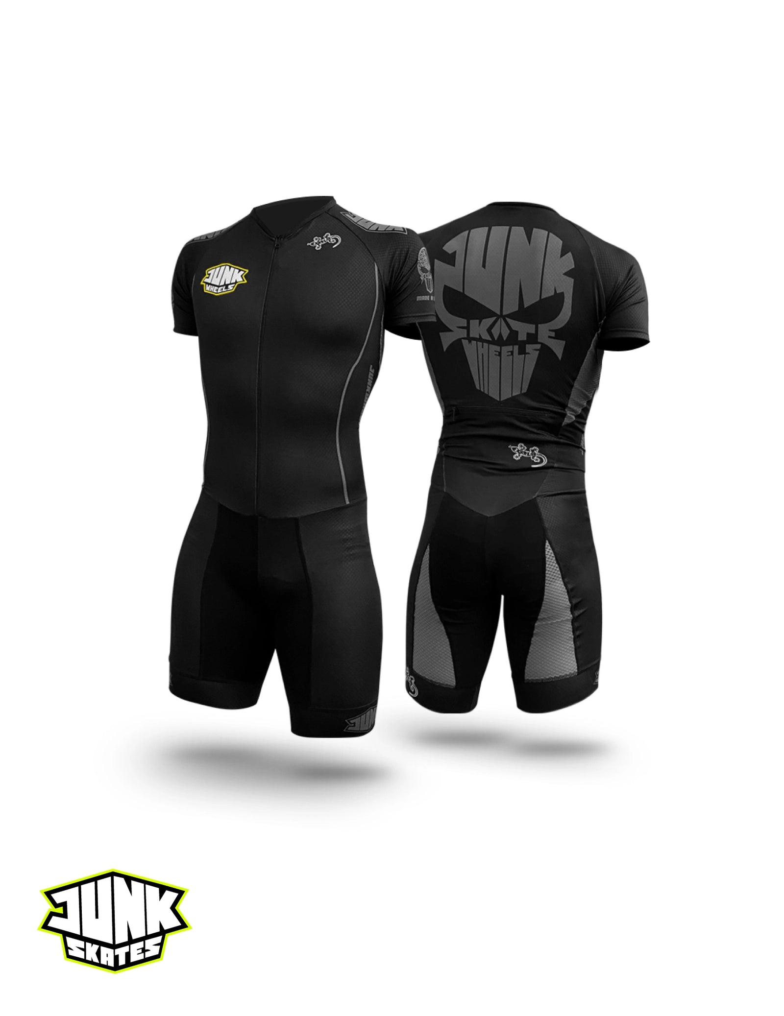 Junk Wheels Black Skull Pro Racing Suit