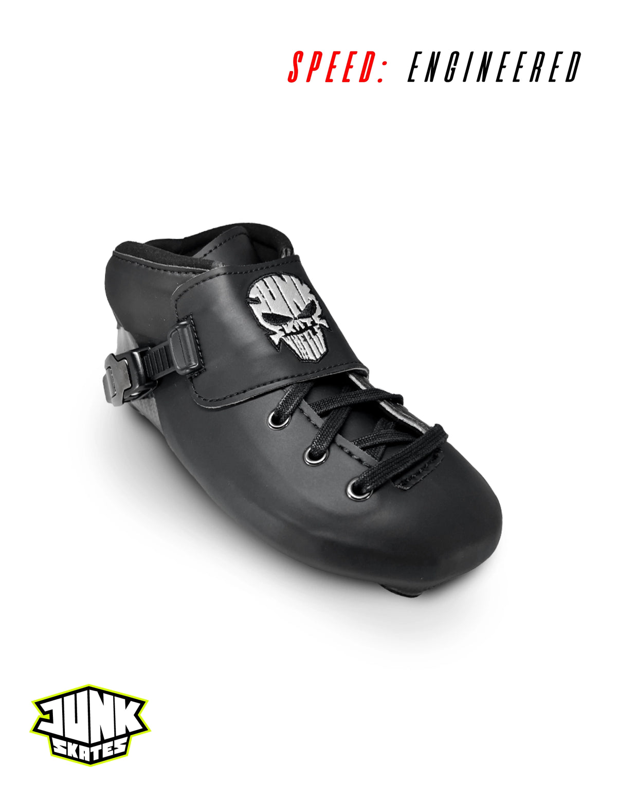 Junk Element Full Carbon Speed Skating Boots 🛼⚡ – Matte Black