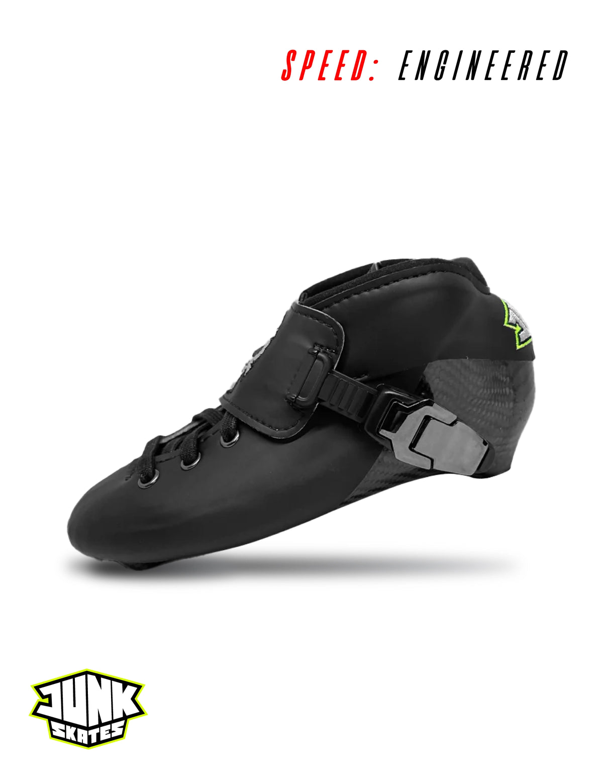 Junk Element Full Carbon Speed Skating Boots 🛼⚡ – Matte Black